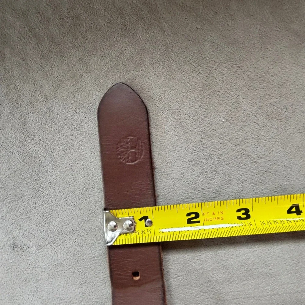 Timberland Boys Brown Genuine Leather Belt Size M 26-28 B78008 NEW NWT